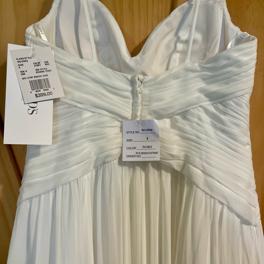 David's Bridal Ivory Gown with Spaghetti Straps - Picture 7 of 7